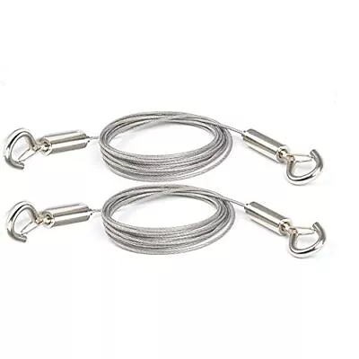 Adjustable Picture Hanging Wire 2pcs Mirror Frame Kit 2m X1.5mm Heavy Duty Stain • $14.24