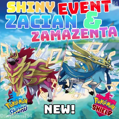 🔥SHINY ZACIAN AND ZAMAZENTA BUNDLE🔥RARE EVENT🔥Pokemon Sword And Shield🔥 • $7