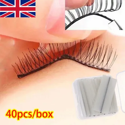 £2.88 • Buy 40Pcs Reusable Self-Adhesive Glue-Free Eyelash Glue Strip False Eyelashes UK