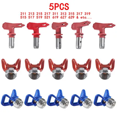 5pcs Red Airless Spray Gun Tips For Titan/Wagner Paint Sprayer Nozzle Titan • $18.99