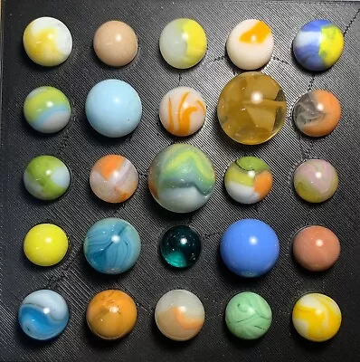 Mixed Maker Vintage Marble Lot -Nice Selection Some UV Reactive -COMBO SHIPPER! • $10.99