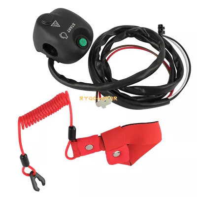 Handlebar Start Stop Kill Switch Box &Safety Lanyard For Yamaha FX1000/1100/1800 • $84.99