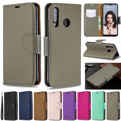 Litchi Wallet Leather Flip Case Cover For Huawei Y5p Y7A Y6p P40 Lite P50 Pro • $15.39