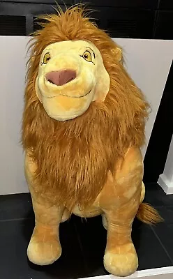 RARE Disney Store The Lion King 2011 Jumbo 34” Mufasa Plush EUC • $330