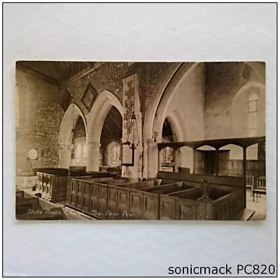 Stoke Poges Church The Penn Pew Postcard (P820) • $4.99