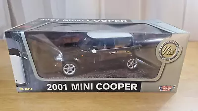 1/18 Scale - 2001 Mini Cooper (Black) - Motor Max # 73114 • $12.99
