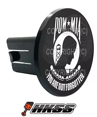 Universal Class 2  3 Tow Hitch Receiver Insert Cover Plug - POW MIA BW ZR6 • $9.95