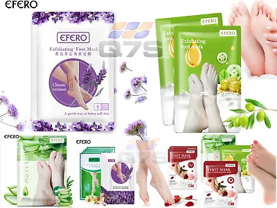 Exfoliating Peeling Foot Masks Pedicure Socks Feet Mask Remove Dead Skin Callus • £3.99