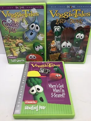 VeggieTales Lot Of  3 Children/Family DVD Bundle(B31) • $9.99