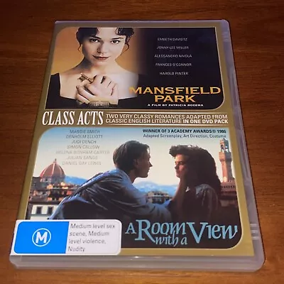 Room With A View & Mansfield Park DVD Movie British Romance Period Drama Comedy  • $5.51