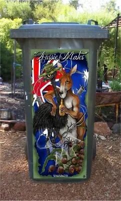 Aussie Mates Wheelie Bin Sticker • $45