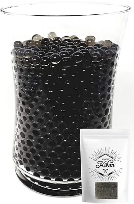 10000 Black Water Beads Gel Balls Crystal Vase Filler Floating Candle Aqua Kikan • £4.99