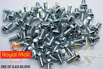 £0.99 • Buy M6x12mm Pan Head Machine Screws - POZI PAN HEAD ZP
