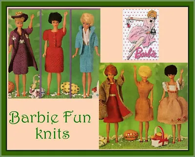 £3.99 • Buy Knitting & Crochet Pattern Copy 2337.  Dolls Clothes Outfits For Barbie Sindy