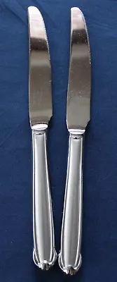 Mikasa CLASSICO SATIN Set Of 2 Dinner Knives Stainless Flatware Indonesia 18/10 • $19.99