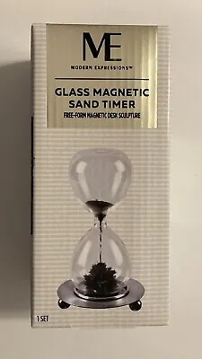 Hourglass Magnetic Sand Timer Decoration Sculpture Desk Office • $12.95