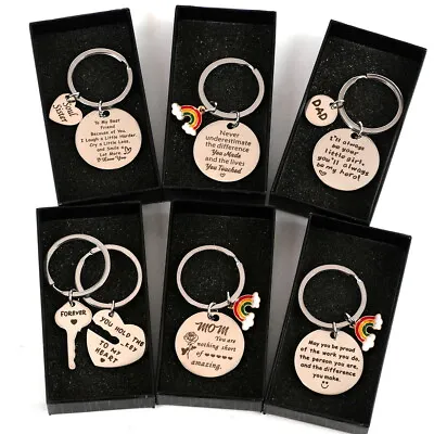 Thank You Gift Personalised Keyring Keychain For Colleague Teacher Mom Dad • $7.19