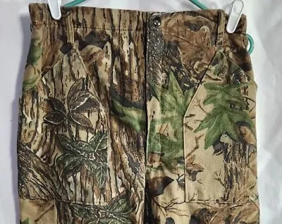 VINTAGE Realtree Pants Mens 36x32 Camo Cargo RedHead Hunting Outdoors Cotton USA • $24.95