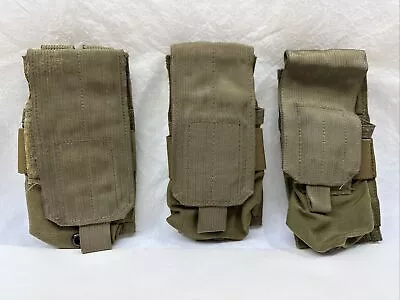 USED X3 Eagle Industries Single 1x2 Rifle  Pouch Khaki SFLCS • £26.98