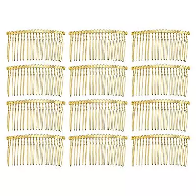 12 Pcs No Slip Hair Side Combs Accessories Metal 3  • $13.70