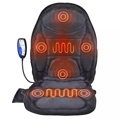 VEVOR Massage Seat Cushion With Heat 6 Vibration Motor Seat Massage Pad 5 Modes • $46.99