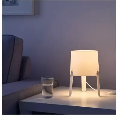 IKEA TVÄRS Bedside/Livingroom Soft Mood Light Table Lamp White • £11.99