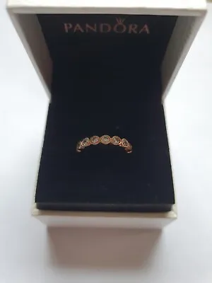 $67 • Buy Pandora Alluring Brilliant Rose Gold Ring 180942CZ