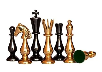 Stonkraft Brass Chess Pieces Coins Pawns Chessmen Copper Metal Chess Pieces Blac • $67.66