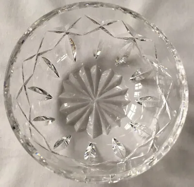 Waterford Crystal Small 4  Round Candy Nut Dish Condiment Sugar Sauce Bowl EUC • $27.99