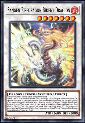 Yugioh! Sangenpai Bident Dragion 🐉 LEDE-EN039 Legacy Of Destruction! PRESALE • $2.99