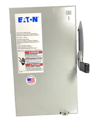 ⚡NEW⚡ 30 Amp 3 Phase Non-Fused Disconnect Switch - Eaton Cutler Hammer DG321UGB • $88.88