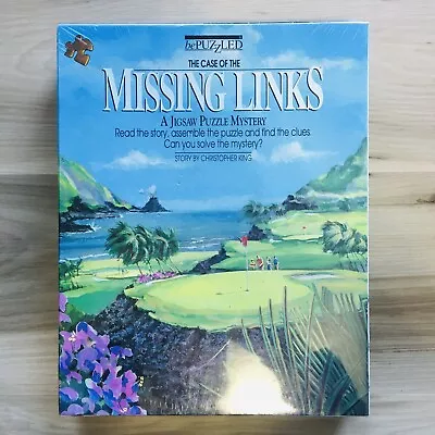 Bepuzzled The Case Of The Missing Links A Jigsaw Puzzle Mystery Sealed Vintage • $11.62