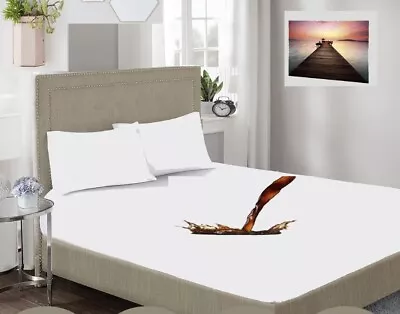 £5.99 • Buy Extra Deep Quilted Mattress Bed Protector Fitted Sheet Cover Double King Size