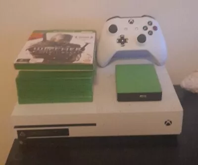 Microsoft Xbox One S 500GB Home Console - White. 6 Games 3TB Storage Drive • $365