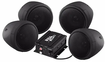 Boss Audio 1000w 4-speaker Bluetooth Sound System Black All Suzuki Motorcycles • $161.99