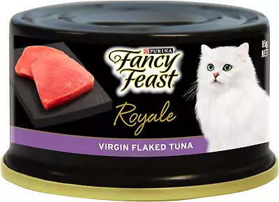 FANCY FEAST Adult Royale Virgin Flaked Tuna Wet Cat Food 24X85G • $87.99