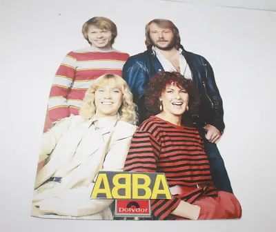 Vintage Abba Promotional Cardboard Counter Top Display Stand Cut Out Frida Benny • $49.99