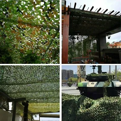 Camo Net Military Army Camouflage Netting Hunting Shooting Hide With Carry Bag • £10.86