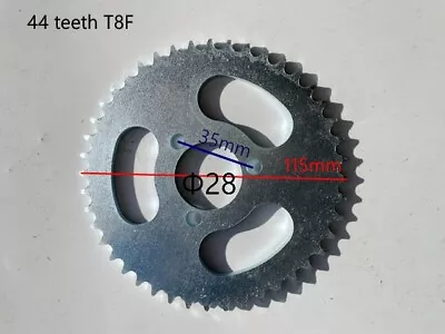 44 Teeth T8F Rear Back Chain Sprocket Cog PIT PRO TRAIL QUAD ATV KART • $19.95