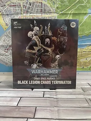 Warhammer 40k Black Legion Chaos Terminator Gornoth 1/18 Figure JoyToy • $76.51
