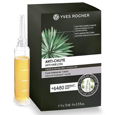 $46.40 • Buy Yves Rocher Anti- Hair Loss Intensive Treatment 1-month 4 Ampoules In Box