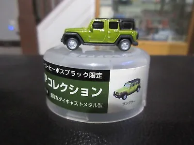 1:144 Jeep Wrangler Unlimited Rescue Green Suntory Coffee Boss Limited N Scale • $12.99