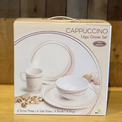 £7.99 • Buy Camping Caravan Motorhome Melamine CAPPUCCINO Tableware Set Campervan