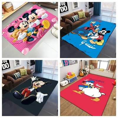 Boys Girls 3D Mickey Mouse Mat Carpet Kids Bedroom Mats Cartoon Doormat Rug Gift • £12