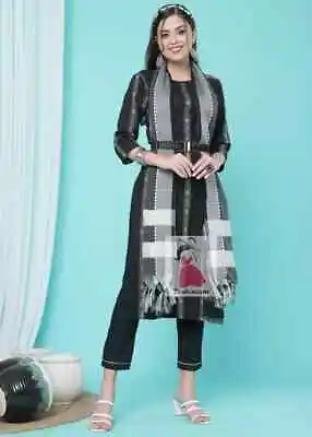 Bollywood Women's Salwar Kameez Kurti Set Indian Designer Kurta Pajama Clothes • $58.47