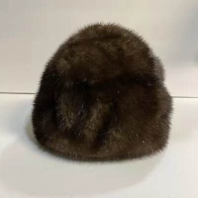 MINK FUR Lined HAT Vintage • $19.99