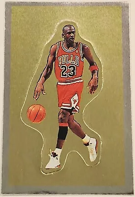 Michael Jordan 1991-92 Panini Gold Foil Sticker #190 • $22.99