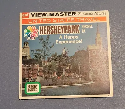 Gaf A637 Hersheypark Estates Hershey Park PA Chocolate View-master Reels Packet • $26