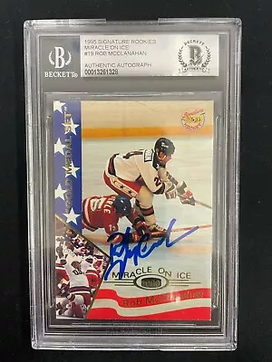 Rob Mcclanahan 1995 Miracle On Ice #19 - Beckett Authentic Auto - Usa *10908 • $79.99