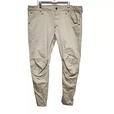 G-Star Raw Men’s Air Defence Skinny Cargo Pants Tan Beige 36x32 • $32